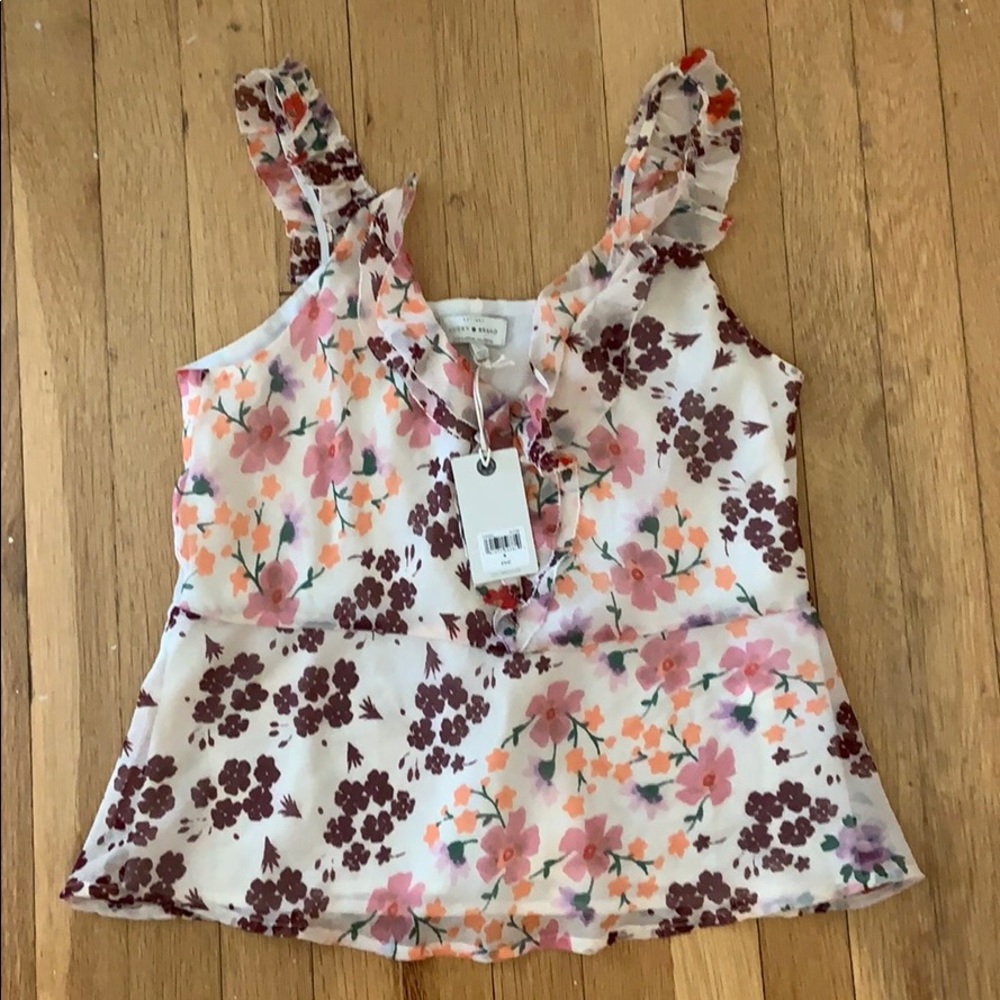 Lucky Brand floral top szS NWT
